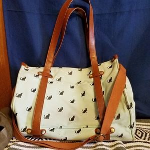 Modcloth cat print purse